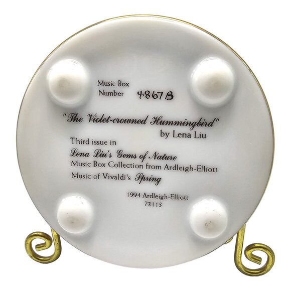 Violet-Crowned Hummingbird Music Box Lena Liu Ardleigh-Elliott Vivaldi's Spring - Picture 3 of 14